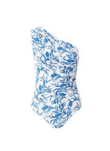 One-Piece Melissa Odabash Arizona One Shoulder One Piece Blue Leaf Apoella