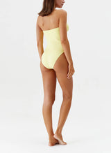 One-Piece Melissa Odabash Barbuda Bandeau Ring One-Piece Sunray Ribbed Apoella