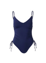 One-Piece Melissa Odabash Havana Ruched Strap One-Piece Navy Apoella