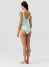 One-Piece Melissa Odabash London Lace Up One Piece Mint Apoella