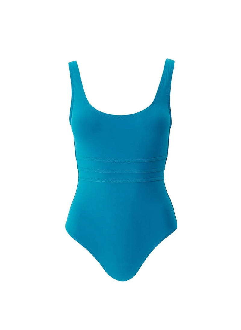 One-Piece Melissa Odabash Nevada Over The Shoulder One Piece Teal Apoella