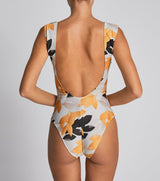 One-Piece Stefania Frangista Cruz Athletic One Piece Floral Denim Apoella