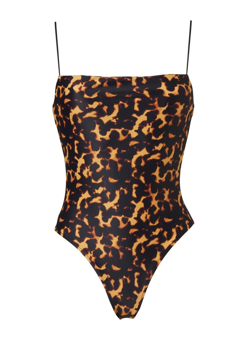 One-Piece Stefania Frangista Eloise Strap One Piece Lycra Blots Yellow Apoella