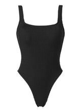 One-Piece Stefania Frangista Josie Over The Shoulder One Piece Curly Black Apoella