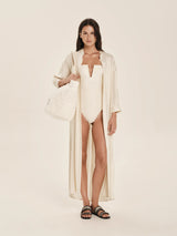One-Piece Zeus+Dione Serica Bandeau One Piece Ivory Apoella