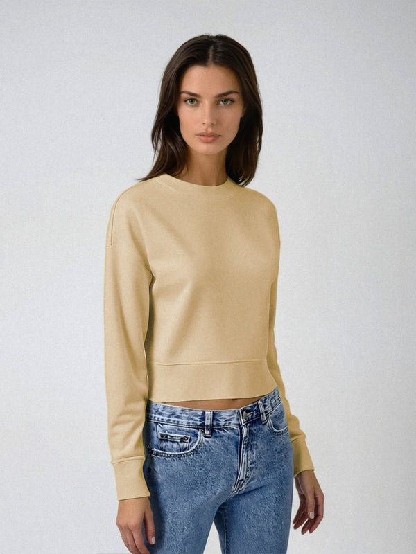 Orion Crop Sweater Butter