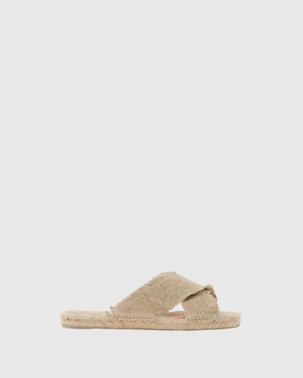 Palmera Flat Sandals Oro Claro