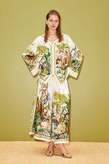 Pants Alémais Jungle Boogie Silk Culotte Multi Apoella