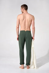 Pants Apnée Linen / Tencel Trousers Balsam Green Apoella
