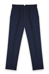 Pants Apnée Linen / Tencel Trousers Blue Apoella