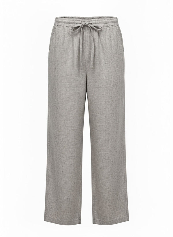 Pants APOELLA Pontus Linen Pants Grey Apoella