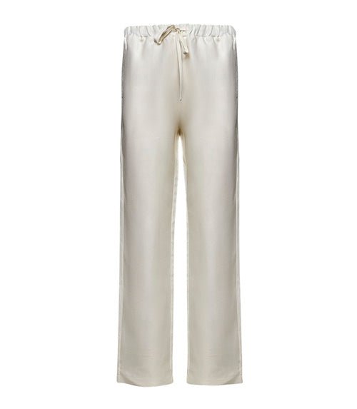 Pants APOELLA Pontus Linen Pants White Apoella