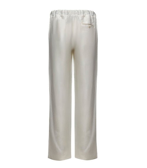 Pants APOELLA Pontus Linen Pants White Apoella