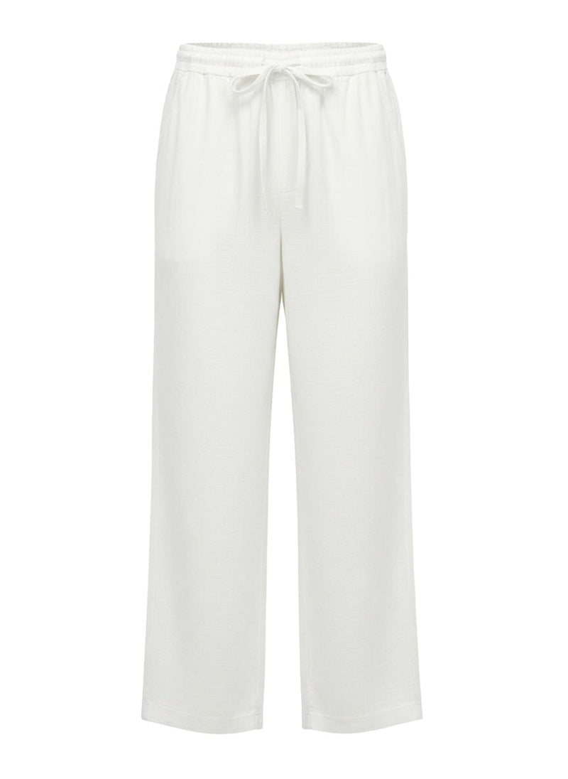 Pants APOELLA Pontus Linen Pants White Apoella