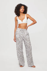 Pants Heidi Klein Oracabesca Linen Pants Animal Print Apoella