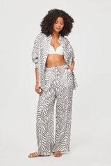 Pants Heidi Klein Oracabesca Linen Pants Animal Print Apoella