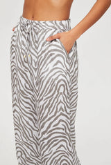 Pants Heidi Klein Oracabesca Linen Pants Animal Print Apoella