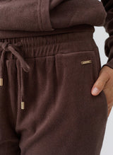 Pants Melissa Odabash Betty Straight Terry Pants Coffee Apoella