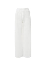 Pants Melissa Odabash Sienna Elasticated Waist Flared Knit Pants White Apoella