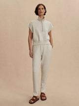 Pants Varley The Slim Zip Hem Pant 29.5 Ivory Marl Apoella