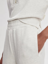 Pants Varley The Slim Zip Hem Pant 29.5 Ivory Marl Apoella