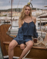 Playsuit Apoella Antigone Drop Shoulder Playsuit Navy Apoella