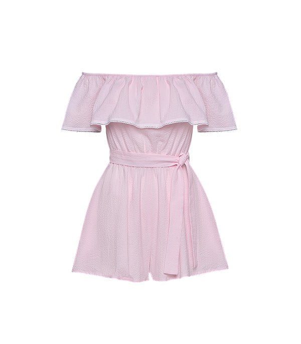 Playsuit Apoella Artemis Off Shoulder Playsuit Pink Apoella