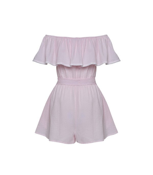 Playsuit Apoella Artemis Off Shoulder Playsuit Pink Apoella