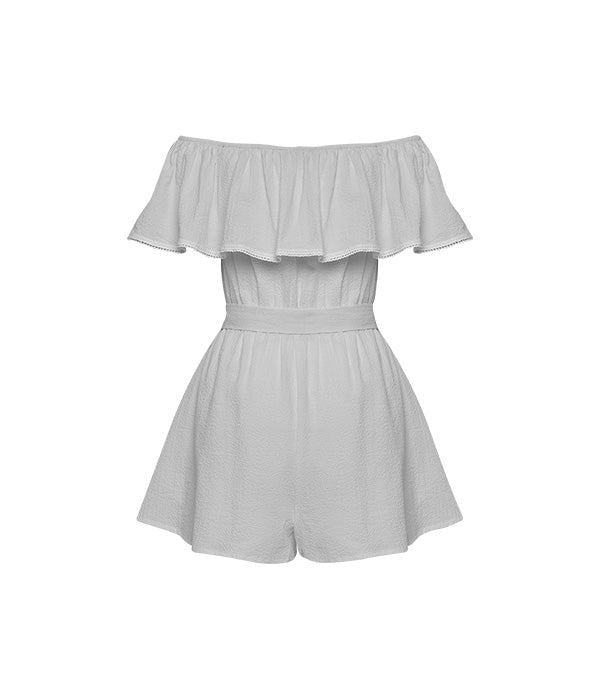Playsuit Apoella Artemis Off Shoulder Playsuit White Apoella