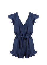 Playsuit Apoella Erifylli Linen Ruffle Playsuit Denim Apoella