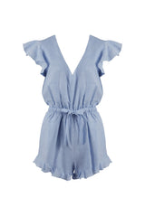 Playsuit Apoella Erifylli Linen Ruffle Playsuit Sky Apoella