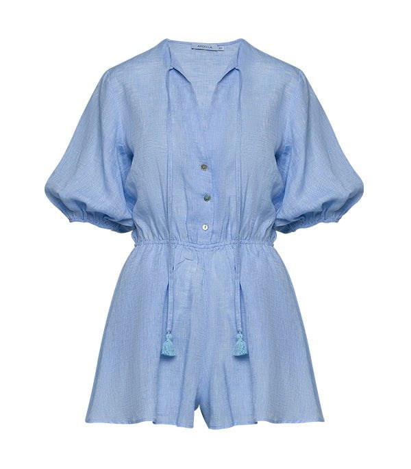 Playsuit Apoella Persephone Linen Playsuit Sky Apoella