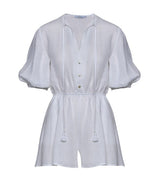 Playsuit Apoella Persephone Linen Playsuit White Apoella