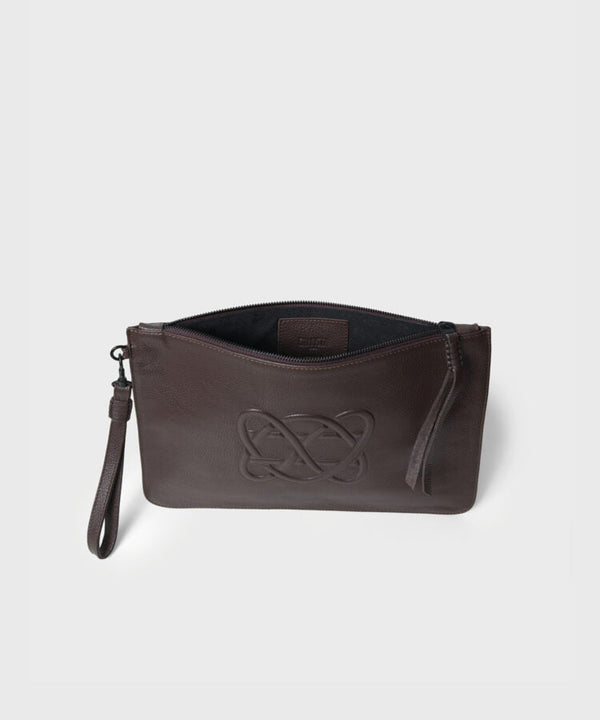 Pochette Callista Crafts CC Pochette Grained Leather Cocoa O/S Apoella