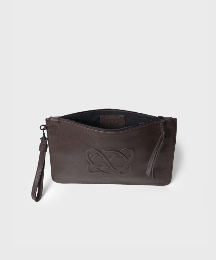 Pochette Callista Crafts CC Pochette Grained Leather Cocoa O/S Apoella