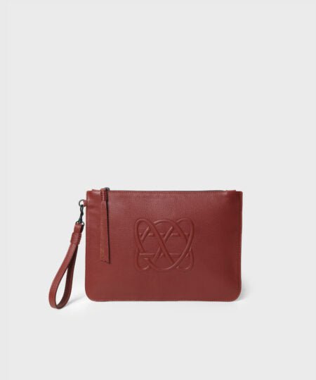 Pochette Callista Crafts CC Pochette Grained Leather Red O/S Apoella