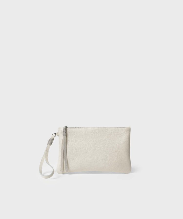 Pochette Callista Crafts Slim Pochette Grained Leather Cream O/S / Cream Apoella