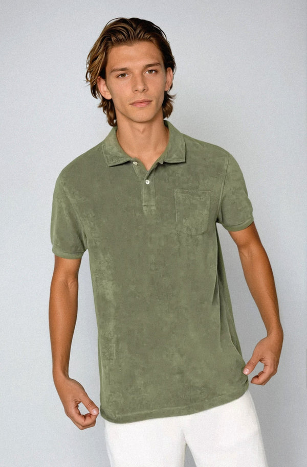 Polos Asoma Apus Terry Polo Light Green Apoella