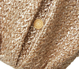 Pouches APOELLA Naxos Raffia Straw Mini Shoulder Pouch Gold O/S Apoella