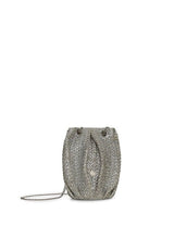 Pouches APOELLA Naxos Raffia Straw Mini Shoulder Pouch Silver O/S Apoella