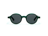 - Reunion Flat Grey Lenses Emerald Green O/S Apoella