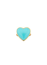 Rings Antonia Karra Valentine Ring Gold Plated Turquoise O/S / Turquoise Apoella