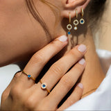 Rings Ileana Makri Blue Eye Ring Gold Plated O/S Apoella