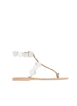 Sandals Ancient Greek Sandals Asteras Mirror Sandals Silver Apoella