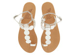 Sandals Ancient Greek Sandals Asteras Mirror Sandals Silver Apoella