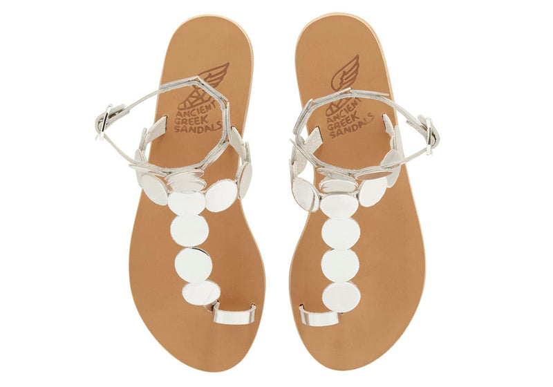 Asteras Mirror Sandals Silver – APOELLA