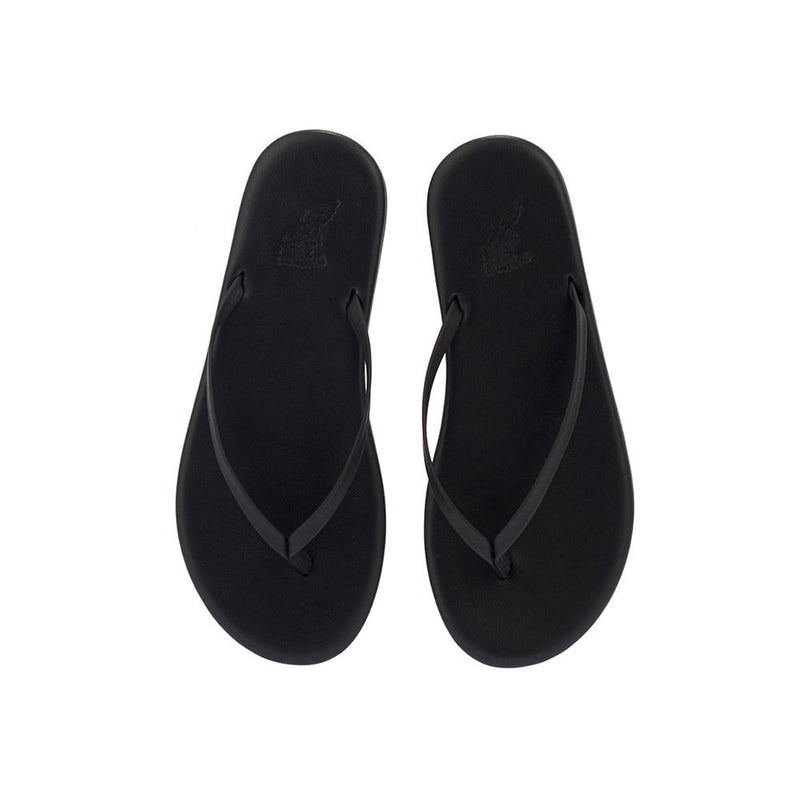 Sandals Ancient Greek Sandals Saionara Flip Flop Sandals Black Apoella