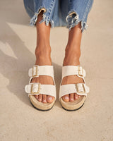 Sandals Manebi La Havana Nordic Fabric Sandals White Apoella