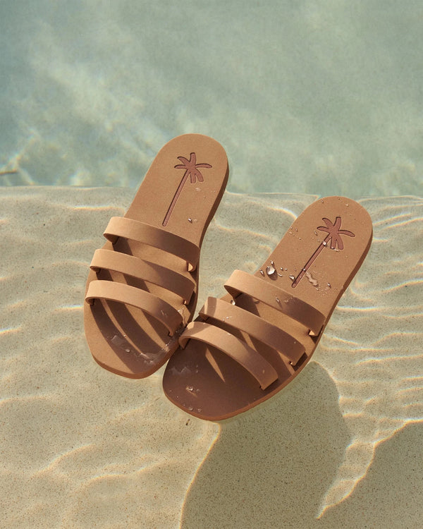 Sandals Manebi Three Band Sandals Cuero Apoella