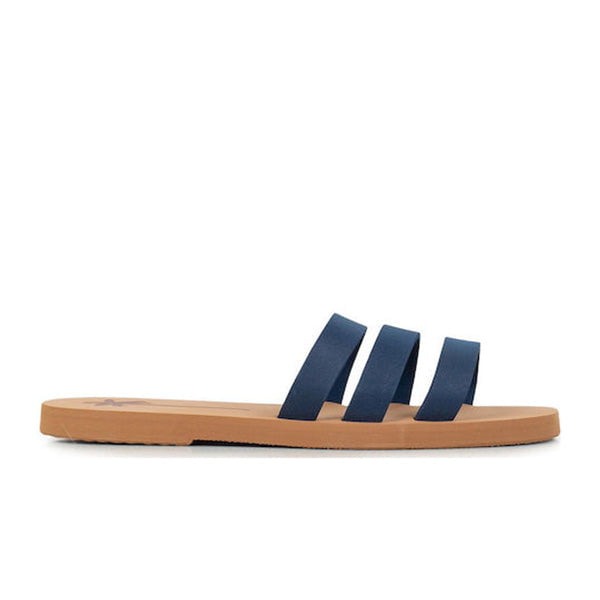 Sandals Manebi Three Band Sandals Patriot Blue Apoella